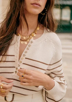 Sezane Pull Léontine- Maille|Marinières