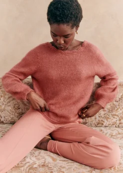 Sezane Pull Marylis - Création Rose- Maille