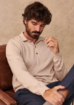 Sezane Pull Mike- Col polo|Pulls laine