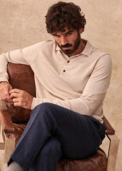 Sezane Pull Mike- Col polo|Pulls laine