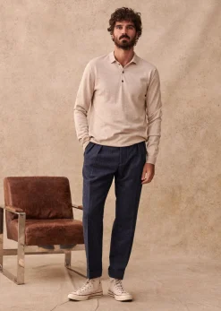 Sezane Pull Mike- Col polo|Pulls laine