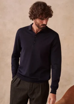 Sezane Pull Mike- Col polo|Pulls laine