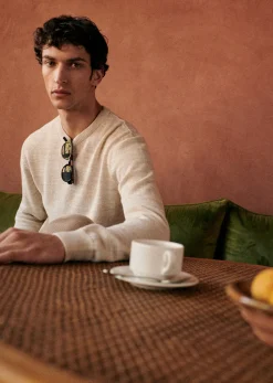 Sezane Pull Tobias- Col rond|Pulls coton lin