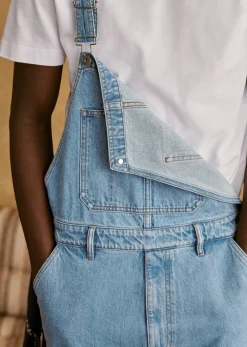Sezane Salopette Robby- Denim|Jeans