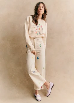 Sezane Sweat-Shirt Amour Libre Oiseau - Sézane X Pangea- Sweats