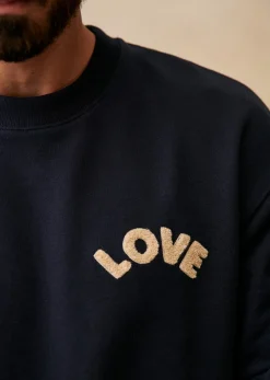 Sezane Sweatshirt Love- Sweatshirts