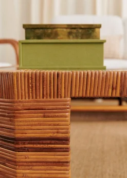 Sezane Table Basse Octogonale En Marqueterie De Vintage- La Sélection Vintage