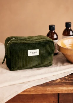 Sezane Trousse De Toilette Twyman Velours Côtelé- Accessoires