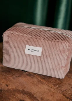 Sezane Trousse De Toilette Twyman Velours Côtelé- Accessoires
