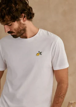 Sezane T-Shirt Citron- T-shirts motif|T-shirts manches courtes