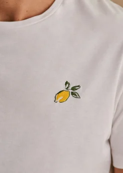 Sezane T-Shirt Citron- T-shirts motif|T-shirts manches courtes