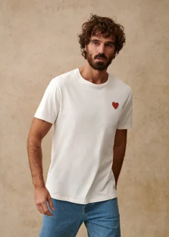 Sezane T-Shirt Coeur Chamade- T-shirts motif