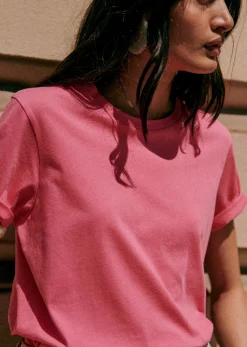 Sezane T-Shirt Conrad - Création Rose- T-shirts