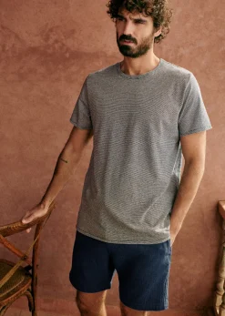 Sezane T-Shirt Fabio- T-shirts manches courtes|T-Shirts coton lin