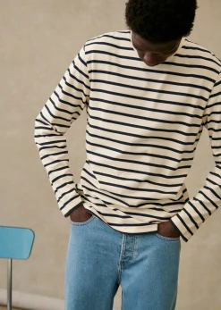 Sezane T-Shirt Geron- Marinières|T-shirt manches longues