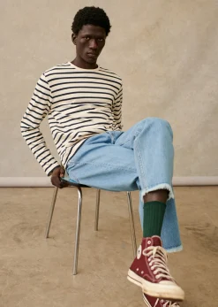 Sezane T-Shirt Geron- Marinières|T-shirt manches longues