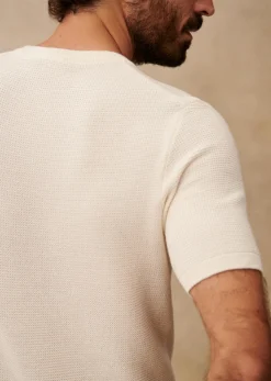Sezane T-Shirt Maille Simeone- Maille|Pulls manches courtes