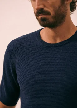 Sezane T-Shirt Maille Simeone- Maille|Pulls manches courtes