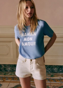 Sezane T-Shirt Maman Mon Amour- T-shirts