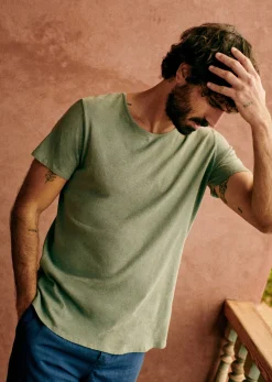 Sezane T-Shirt Martin- T-shirts manches courtes|T-Shirts coton lin