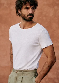 Sezane T-Shirt Martin- T-shirts manches courtes|T-Shirts coton lin