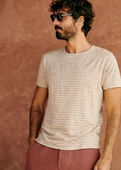 Sezane T-Shirt Martin- T-shirts manches courtes|T-Shirts coton lin