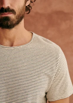 Sezane T-Shirt Martin- T-shirts manches courtes|T-Shirts coton lin