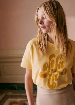 Sezane T-Shirt Oh La La- Le Bain|T-shirts