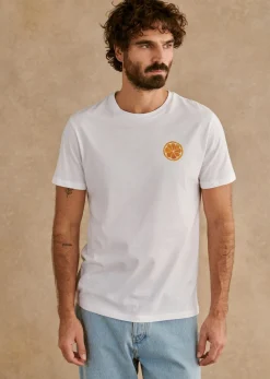 Sezane T-Shirt Orange- T-shirts motif|T-shirts manches courtes