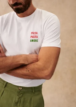 Sezane T-Shirt Pizza Pasta Amore- T-shirts motif