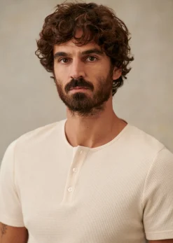 Sezane T-Shirt Toney- Col tunisien|T-shirts manches courtes