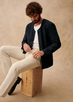 Sezane Veste Germain- Vestes coton lin