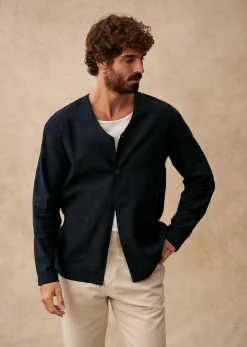 Sezane Veste Germain- Vestes coton lin