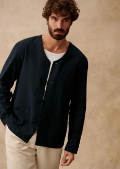Sezane Veste Germain- Vestes coton lin