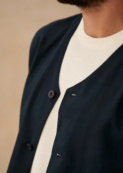 Sezane Veste Germain- Vestes coton lin