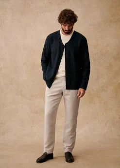 Sezane Veste Germain- Vestes coton lin