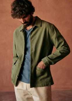 Sezane Veste Tim Coton Texturé- Vestes & Manteaux|Vestes coton