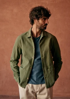 Sezane Veste Tim Coton Texturé- Vestes & Manteaux|Vestes coton