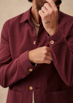 Sezane Veste Tim Coton Texturé- Vestes & Manteaux|Vestes coton
