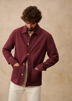 Sezane Veste Tim Coton Texturé- Vestes & Manteaux|Vestes coton